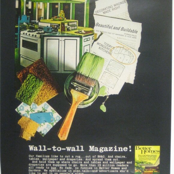 Vintage Better Homes Gardens Wall To Wall Magazine Advertisement Print 1967 - Picture 2 of 2
